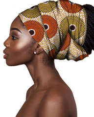 African Cotton Batik Printed Headscarf African Ethnic Bag Headscarf