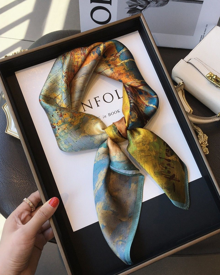 Silk Mulberry Silk Small Square Scarf