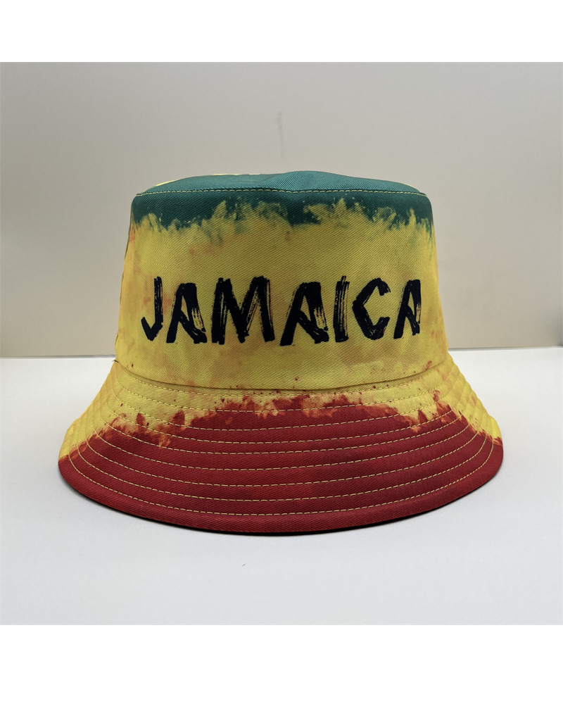 Reggae-colored Afro-Cultural Bucket Hat