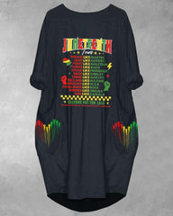 Celebrating Juneteenth Pockets Midi Dress