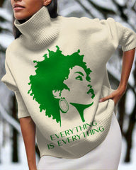 Lauryn Hill Everything Is Everything High Neck Long Sleeve Top