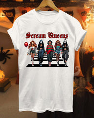 Halloween Character Queen 100% Cotton Crew Neck Short Sleeve Tshirt