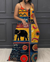 National Imprint Totem V-Neck Pocket Cami Dress
