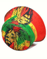 Reggae Lion Vintage Double-Sided Fisherman Hat