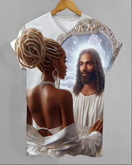 Jesus in My Heart V-neck Short Sleeve Tshirt