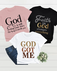 Christian God 100% Cotton Crew Neck Short Sleeve Tshirt