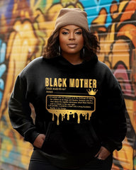 Black Mother Long Sleeves Hoodie