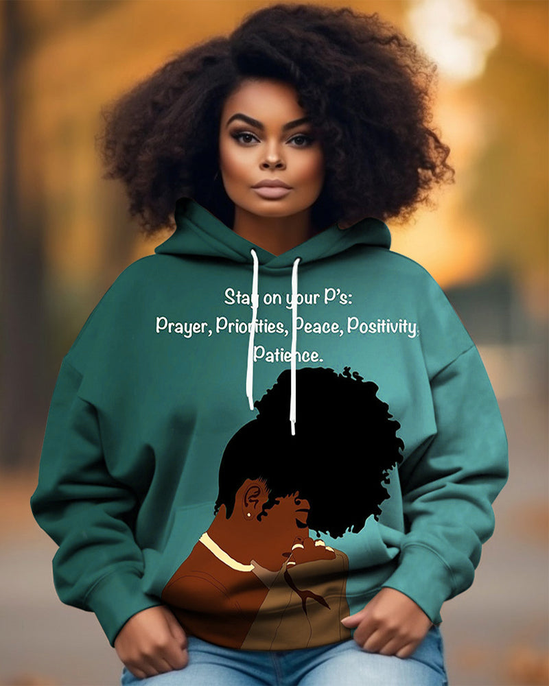Stay On Your P's... Long-sleeved Hoodie