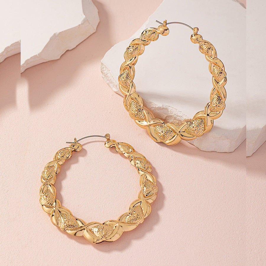 Bohemian Style Large Hoop Earrings
