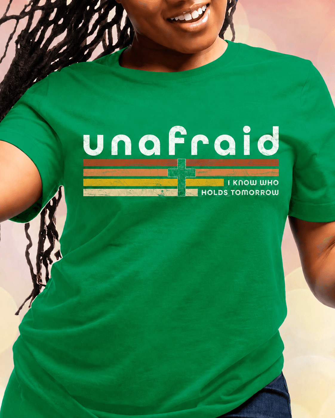 100% Cotton Unafraid I Know Who Holds Tomorrow Crew Neck Short Sleeve Tshirt