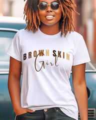Brown Skin Girl Short Sleeve T-shirt