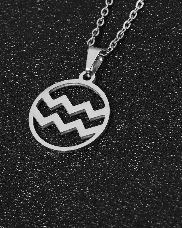 Silver 12 Constellation Necklace
