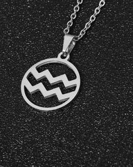 Silver 12 Constellation Necklace