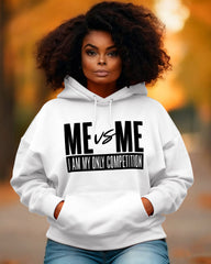 Me Vs Me I Am Only Competition Long-sleeved Hoodies