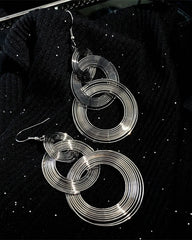 Round Personalized Hoop Earrings