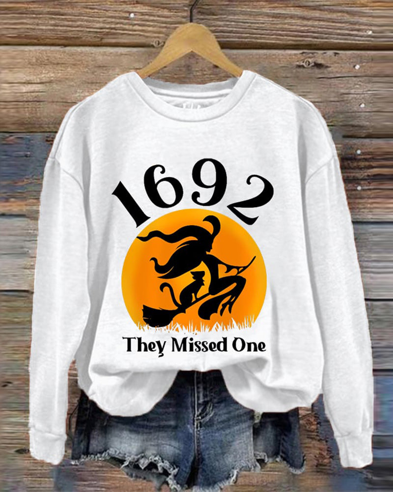 1692 They Missed One Halloween Long Sleeve Sweatshirt