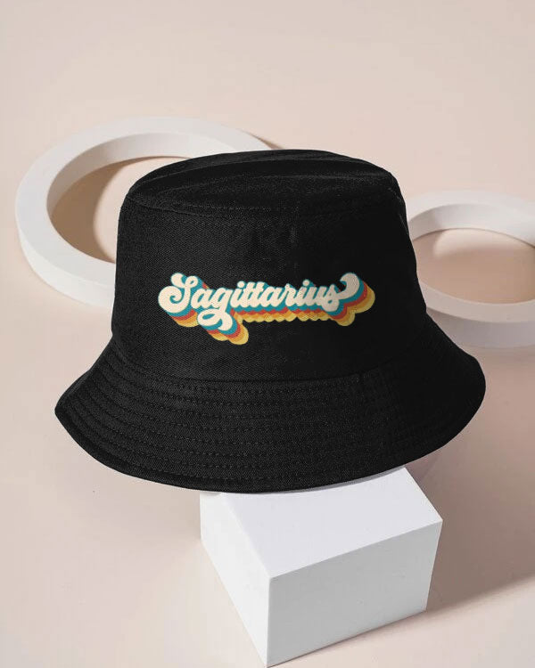 Retro Sagittarius Zodiac Street Fisherman Hat