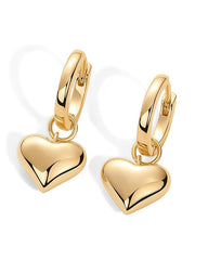 Round Heart Stitching Earrings